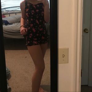 Tilly’s black romper with flowers